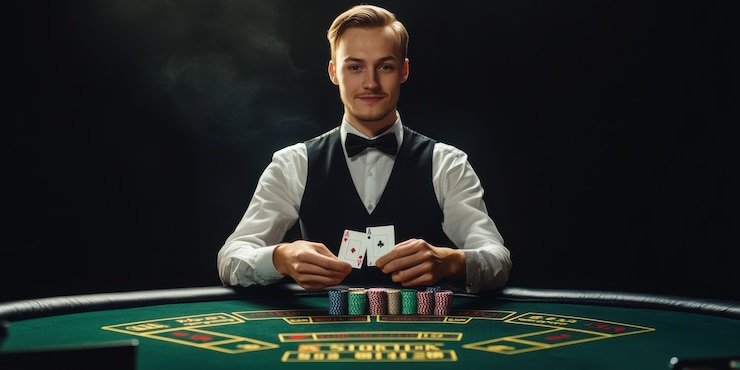 Pengguna membaca daftar pertanyaan umum tentang hiburan sports dan casino online